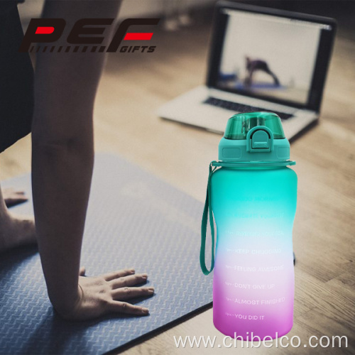 Transparent tritan water bottle